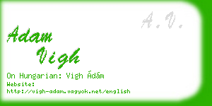 adam vigh business card